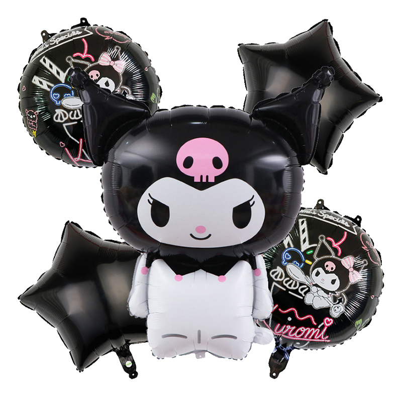Balony foliowe Kuromi black 84cm Sanrio dekoracja