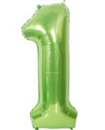 BALON FOLIOWY CYFRA 1 ZIELONA 100cm