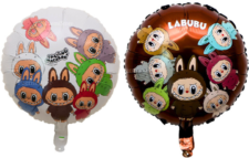 Balon foliowy Labubu monster 45cm okrągły dwustronny