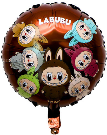 Balon foliowy Labubu monster 45cm okrągły dwustronny