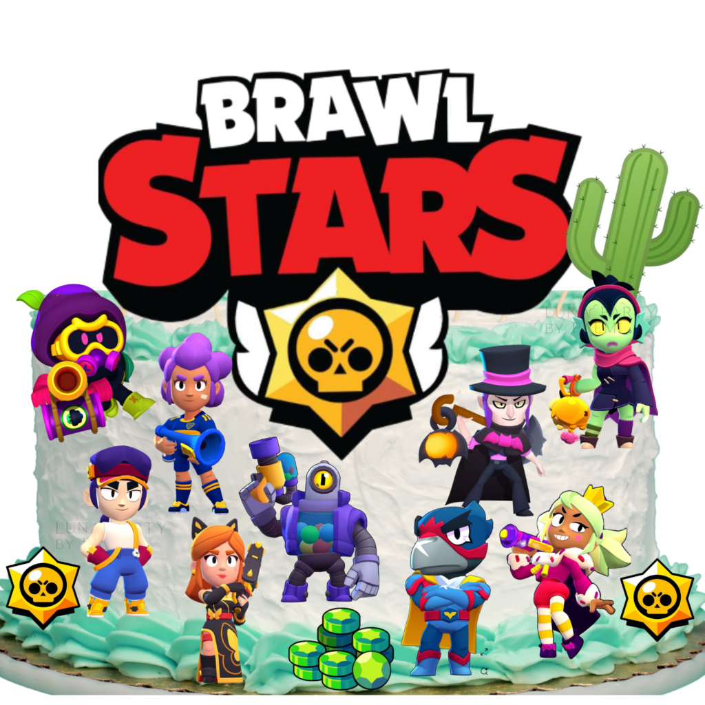 Opłatek na tort Brawl Stars 14el.