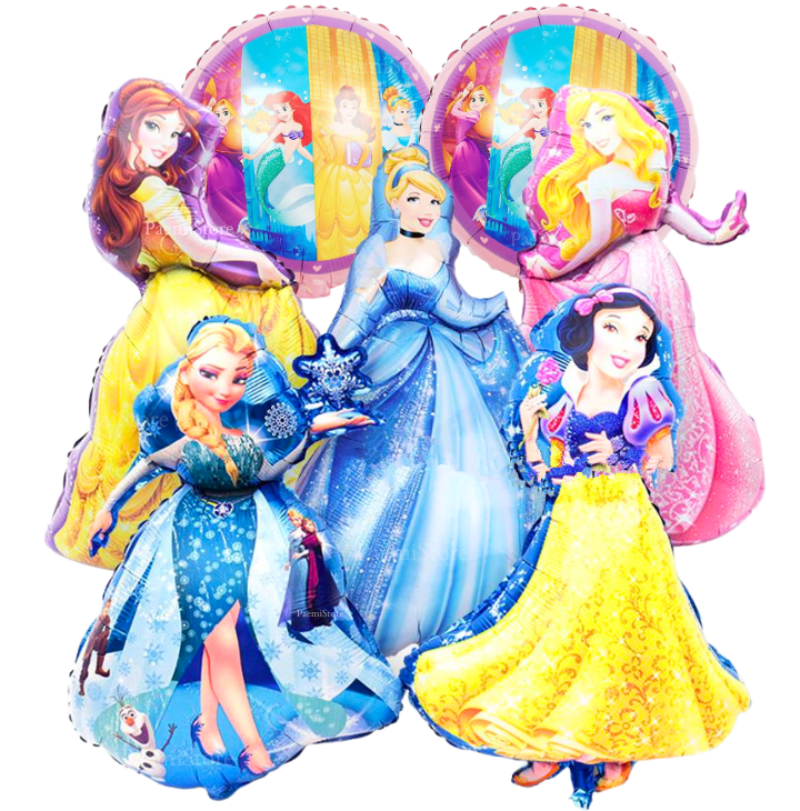 Balony foliowe Księżniczki Disney Princess zestaw 7szt.