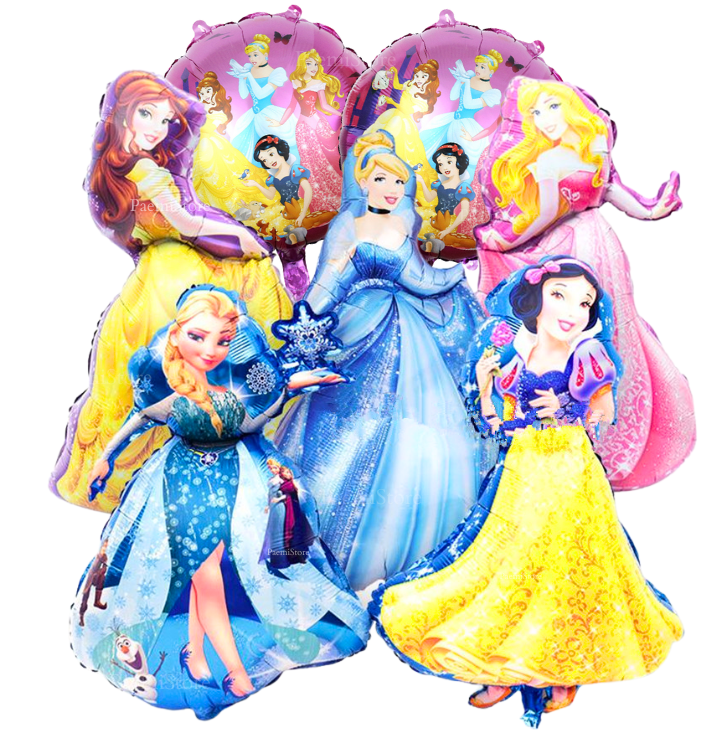 Balony foliowe Księżniczki Disney Princess zestaw 7szt. (Kopia)
