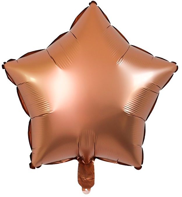 Balon foliowy gwiazda brązowa 45cm