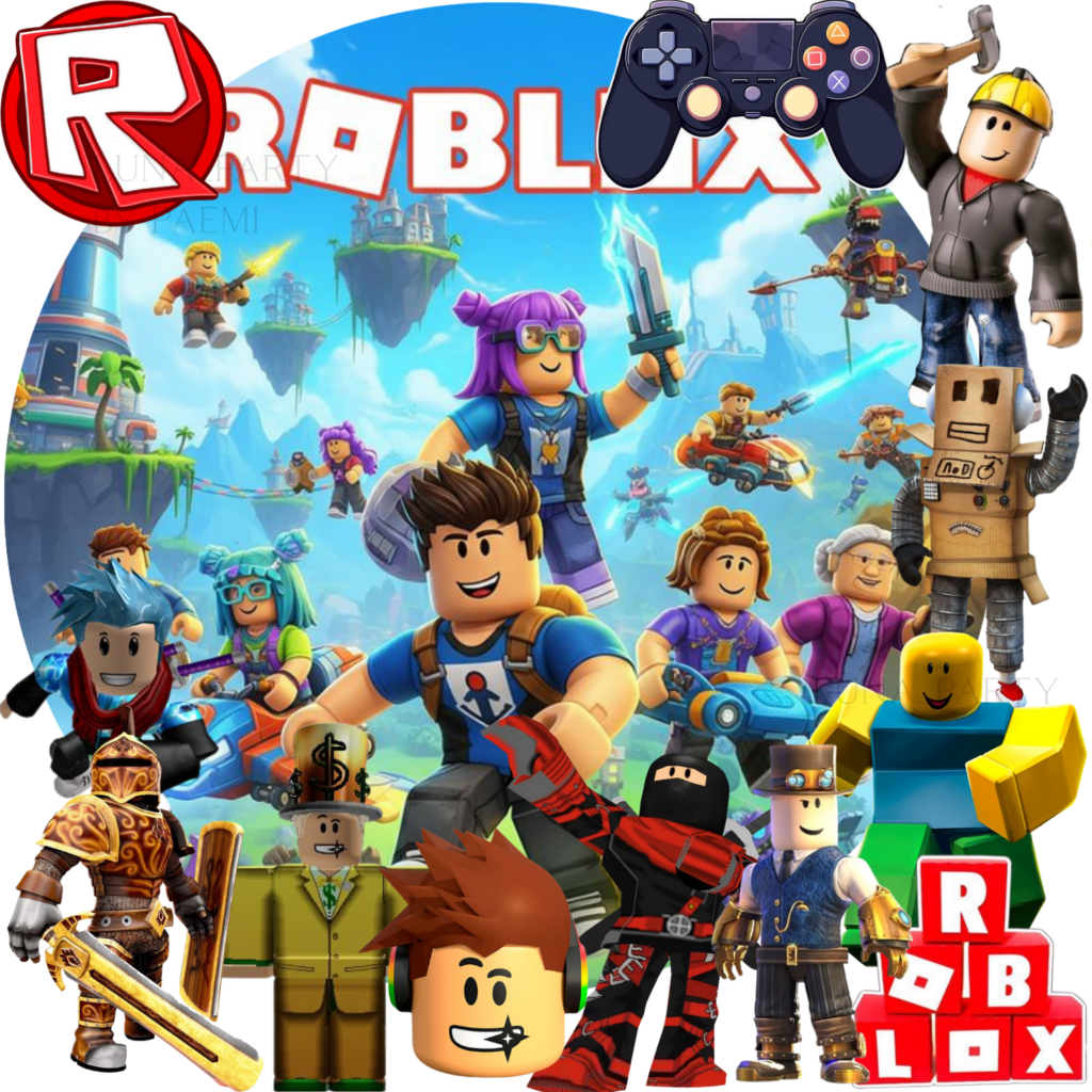 Opłatek na tort Roblox 13el. game