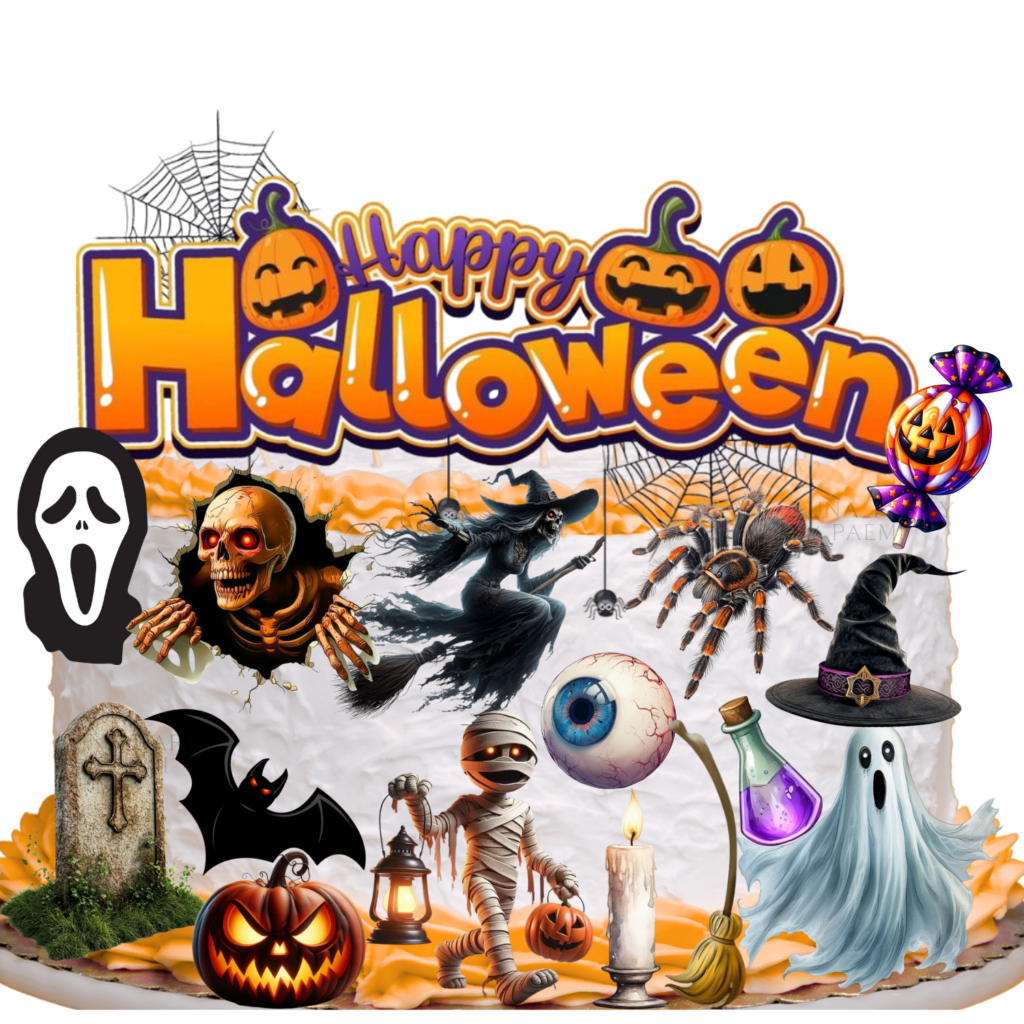 Opłatek na tort Halloween 16el.