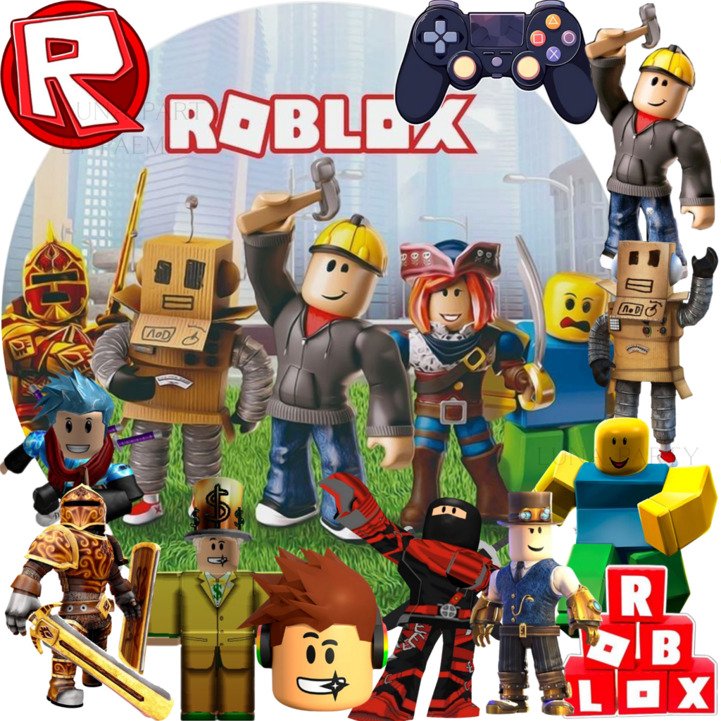 Opłatek na tort Roblox 13el. game