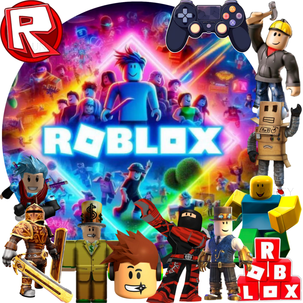 Opłatek na tort Roblox 13el. game