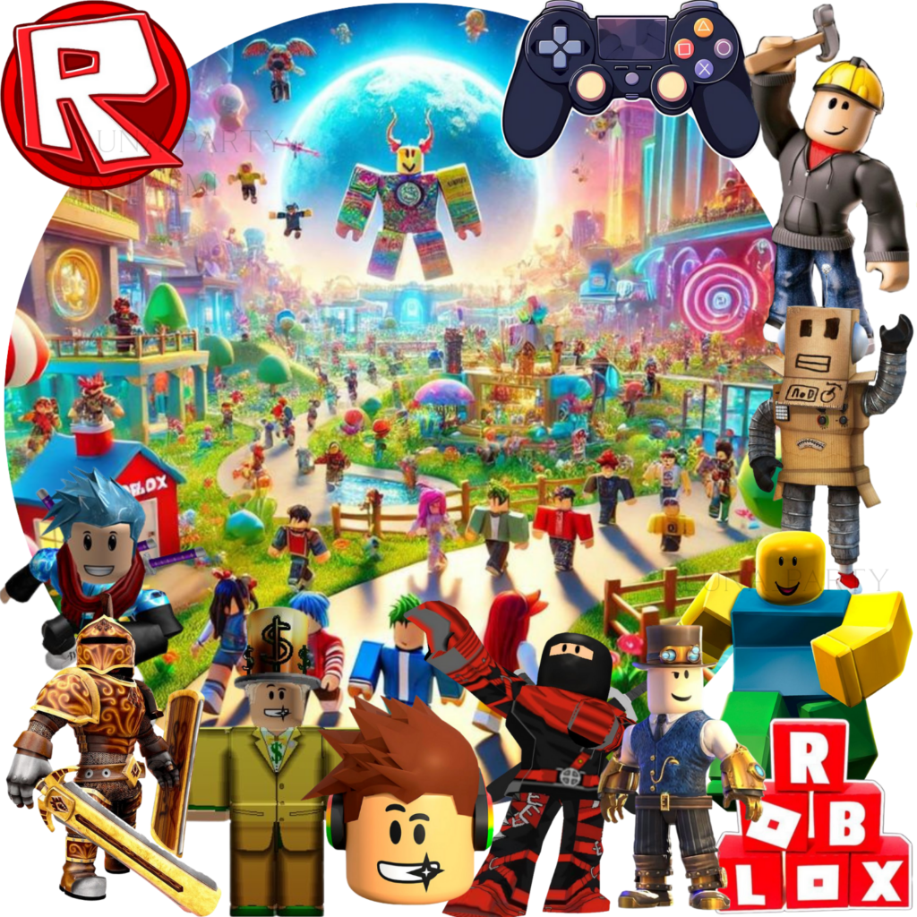 Opłatek na tort Roblox 13el. game