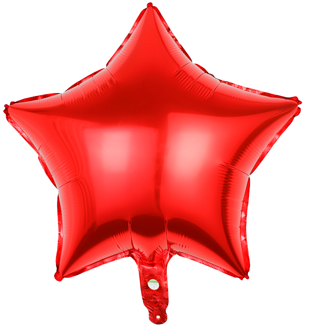 Balon foliowy gwiazda czerwona 45cm