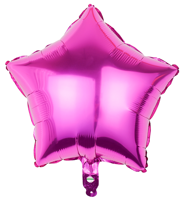 Balon foliowy gwiazda ciemno-różowa 45cm