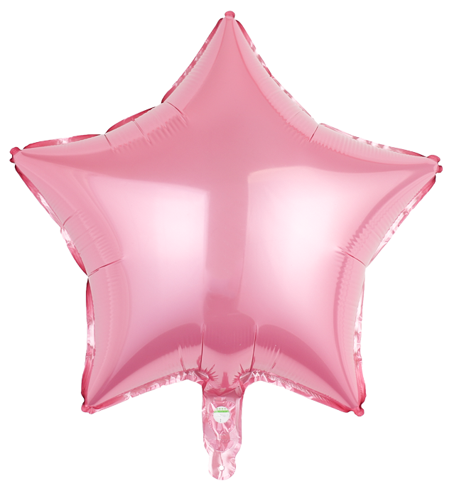 Balon foliowy gwiazda różowa 45cm