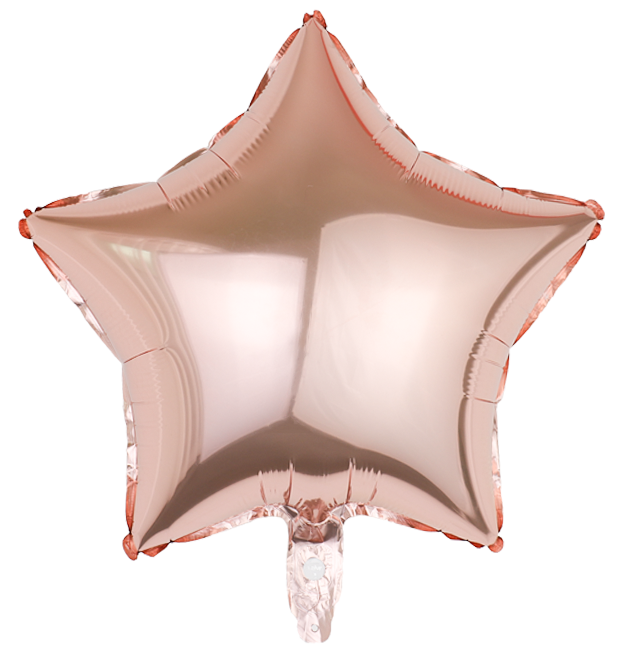 Balon foliowy gwiazda różowo-złota 45cm