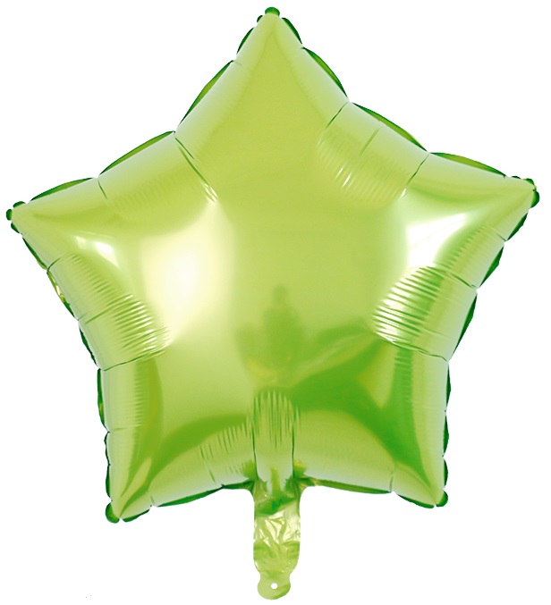 Balon foliowy gwiazda zielona 45cm
