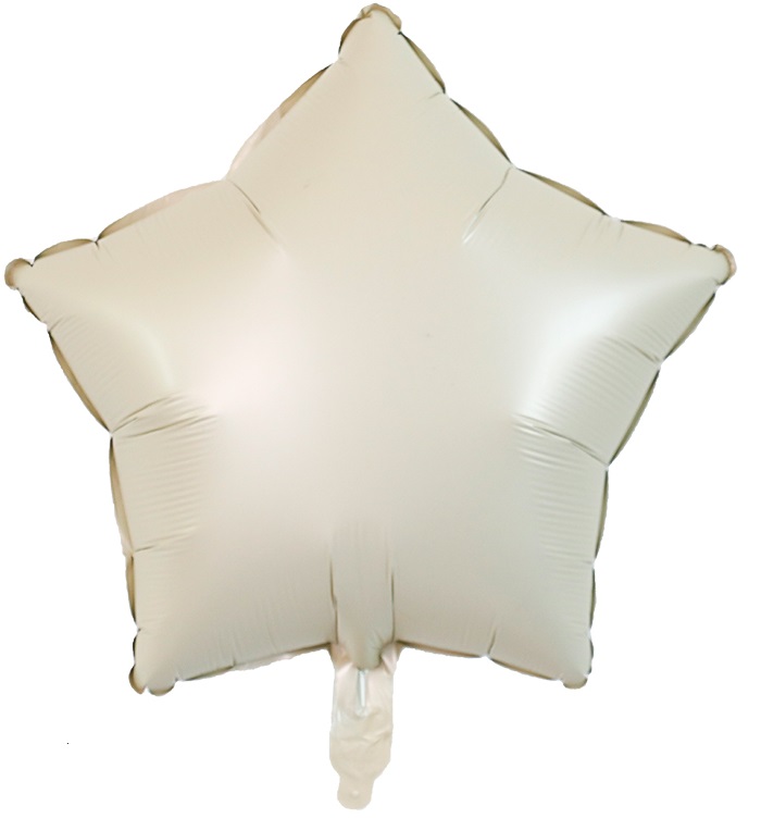 Balon foliowy gwiazda kremowa 45cm