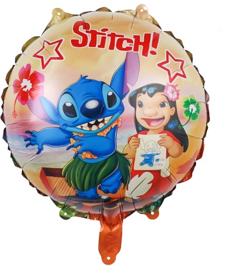 Balon foliowy Lilo & Stitch Sticz Angel 45cm okrągły