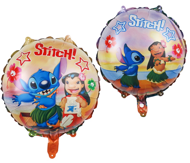 Balon foliowy Lilo & Stitch Sticz Angel 45cm okrągły