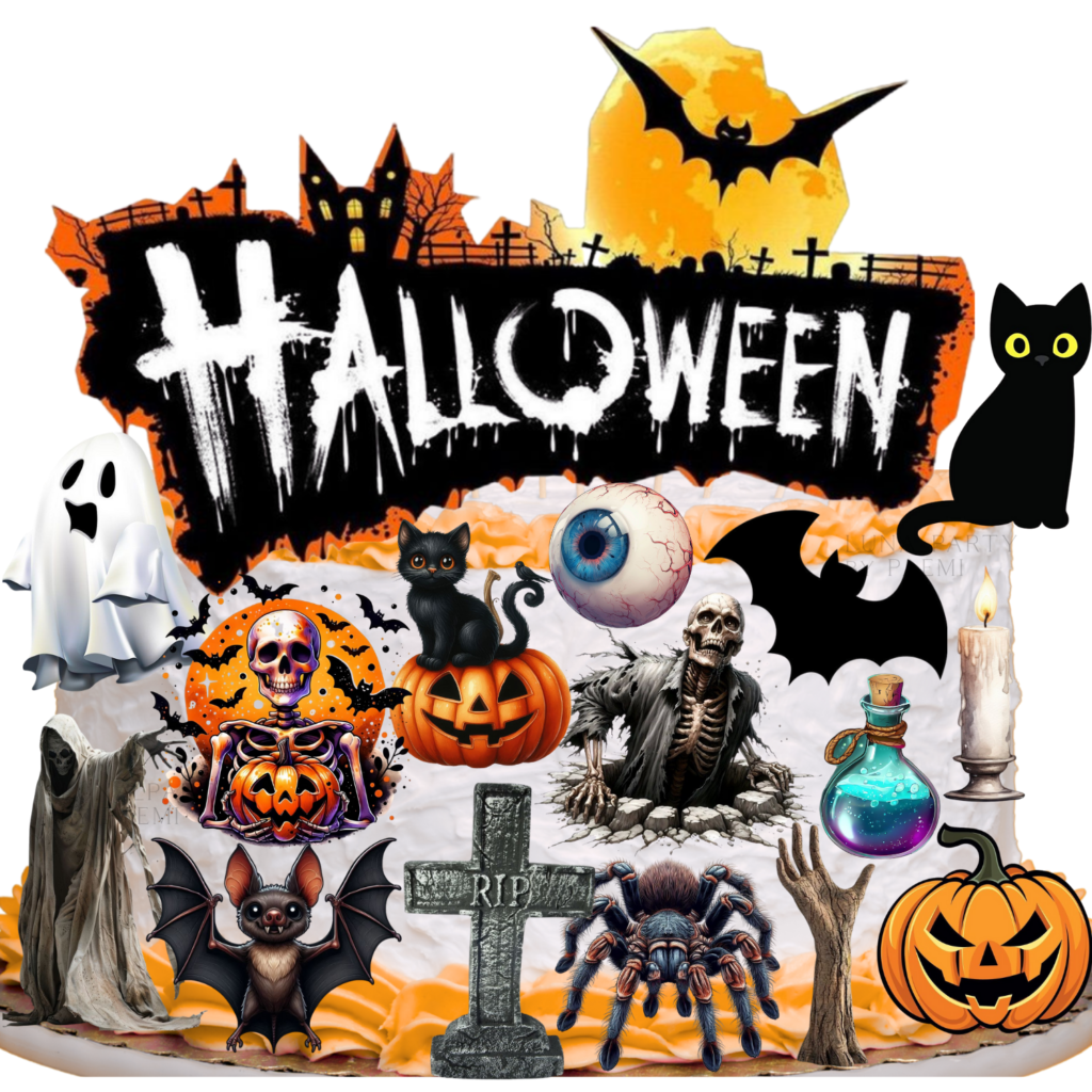 Opłatek na tort Halloween 16el.