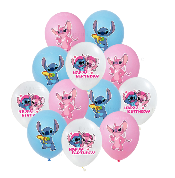 Zestaw urodzinowy Lilo & Stitch Sticz 38el. girlanda obrus toppery balony lateksowe
