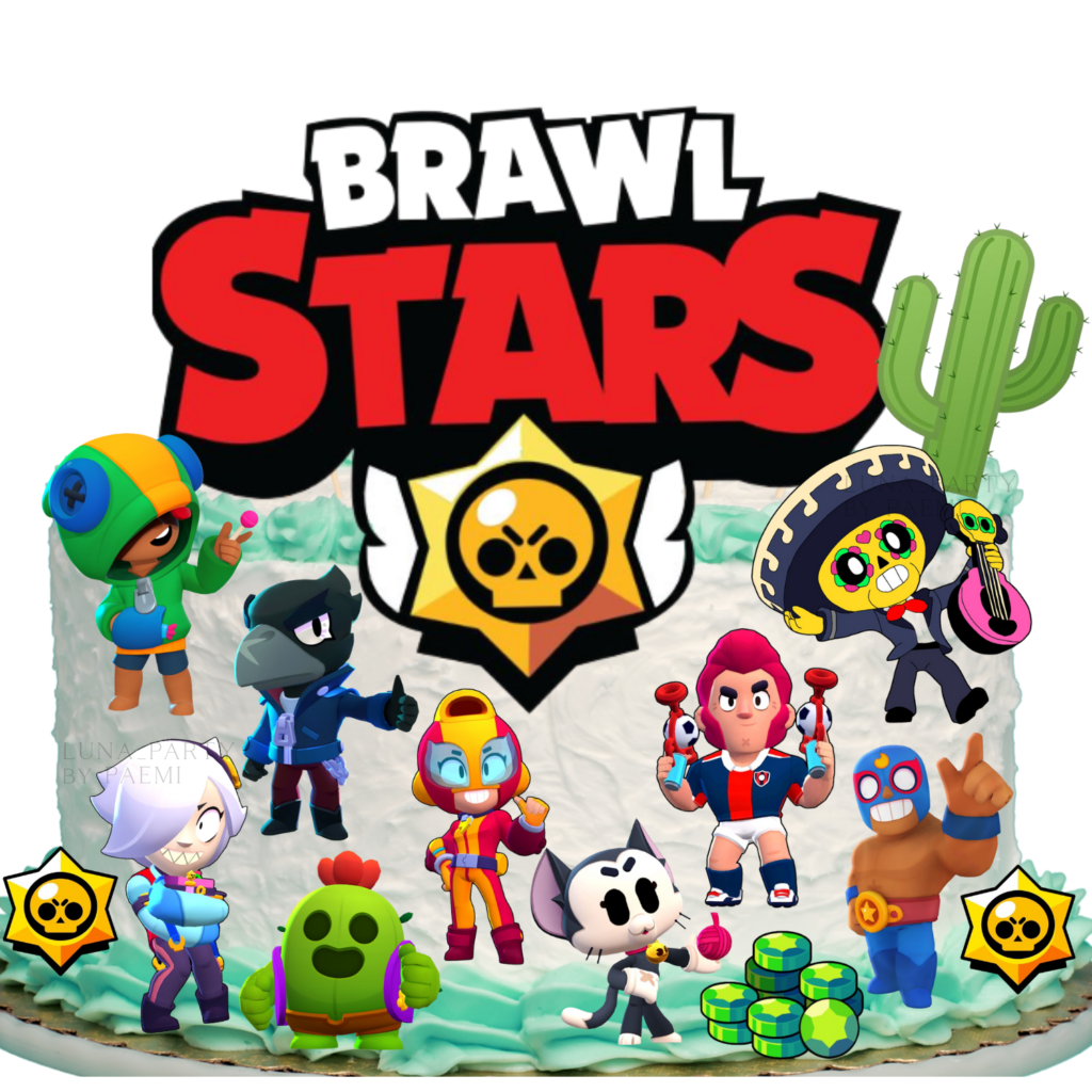 Opłatek na tort Brawl Stars 14el.