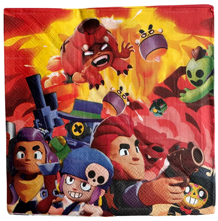 Serwetki Brawl Stars zestaw 20 szt. urodziny