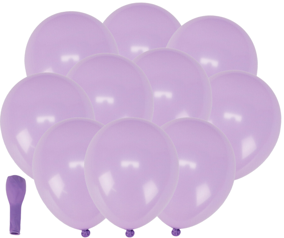 Balon lateksowe jasno-fioletowe 10szt. gumowe 25cm