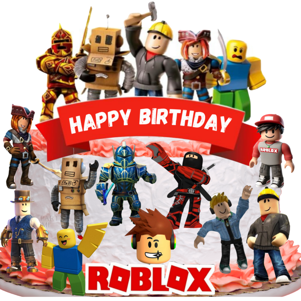 Opłatek na tort Roblox 12el. game