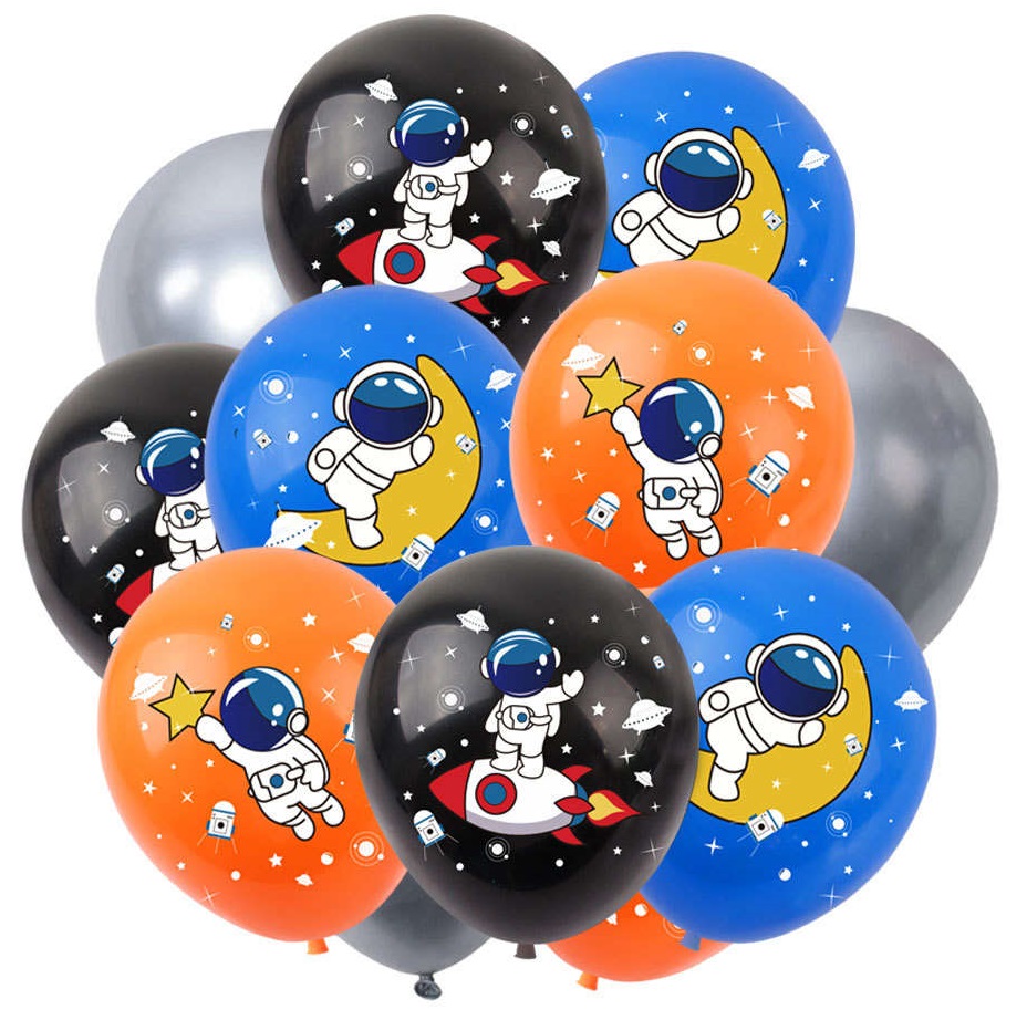 Balony lateksowe Kosmos zestaw 16szt.