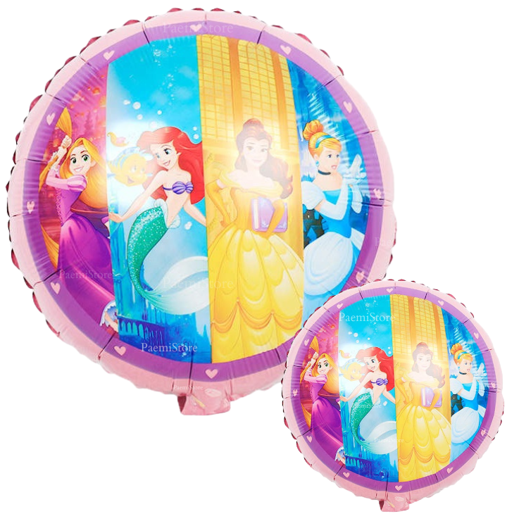 Balon foliowy Księżniczki Disney Princess 45cm okrągły