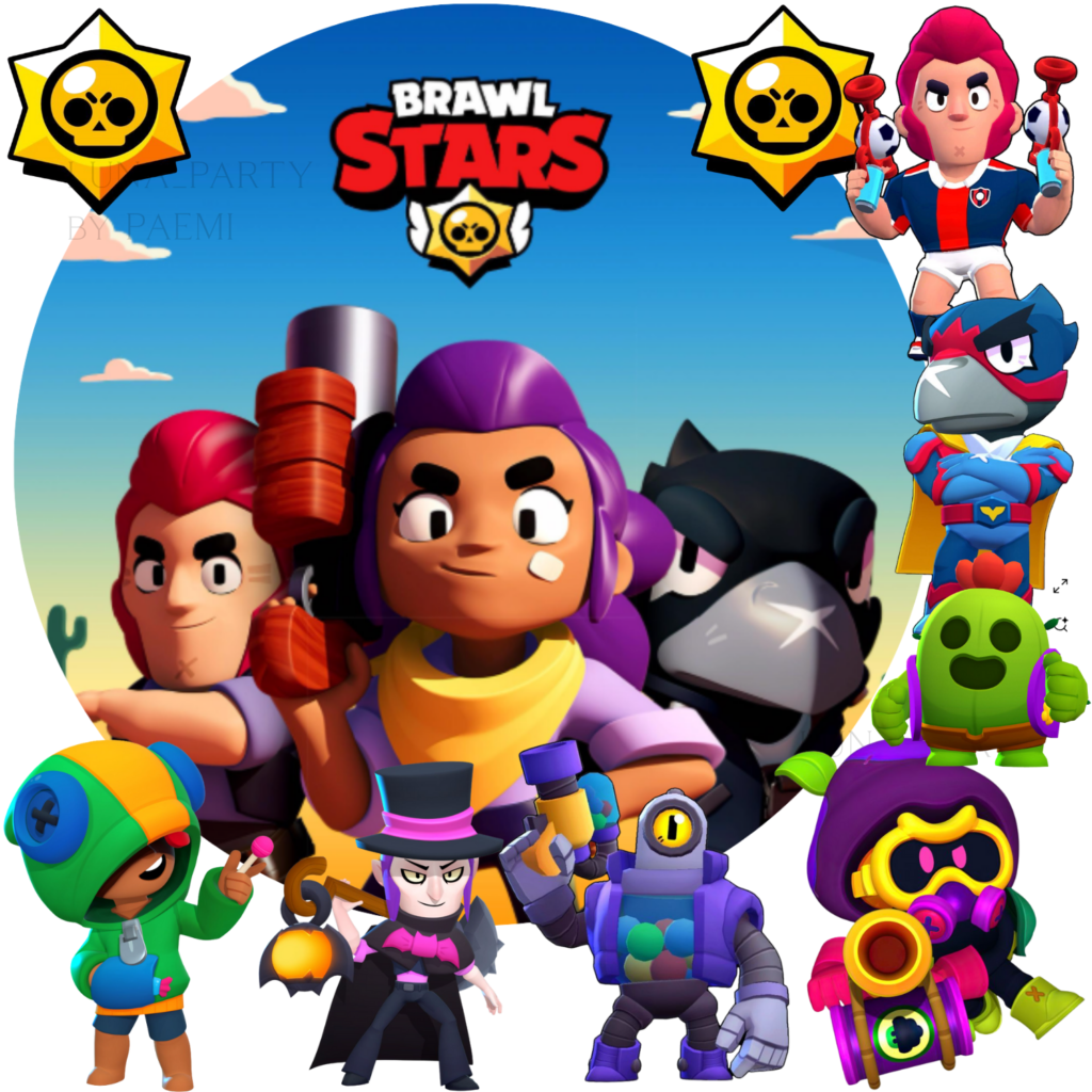 Opłatek na tort Brawl Stars 10el.