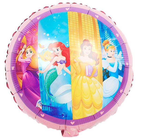 Balon foliowy Księżniczki Disney Princess 45cm okrągły
