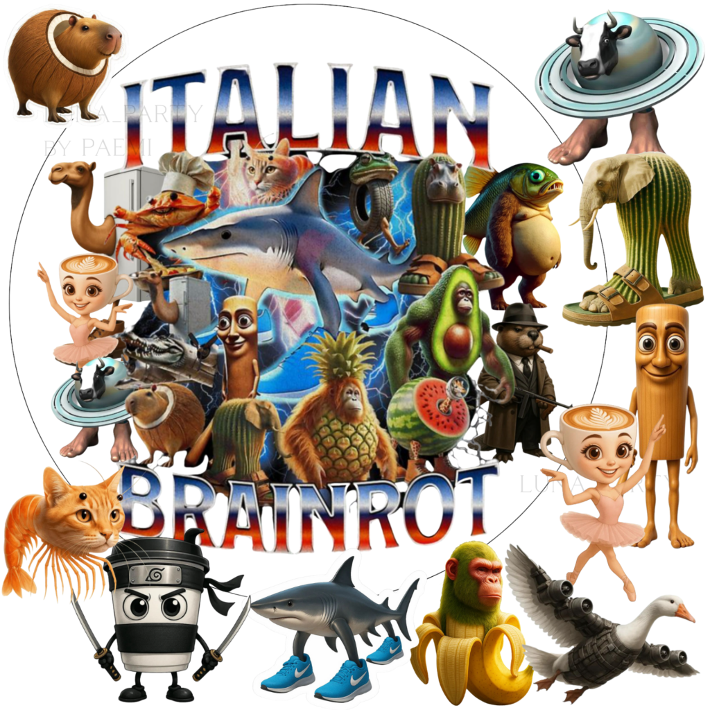 Opłatek na tort Italian Brainrot 11el.