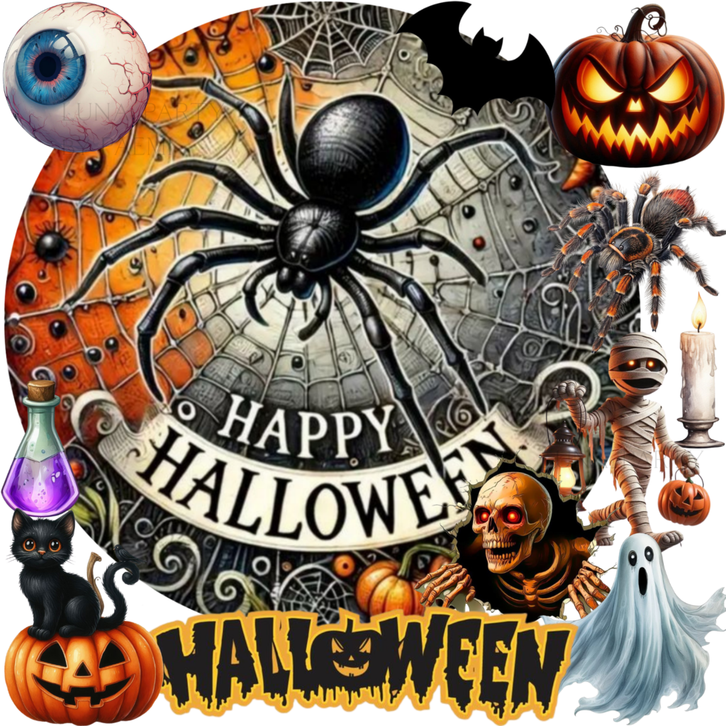 Opłatek na tort Halloween 12el.