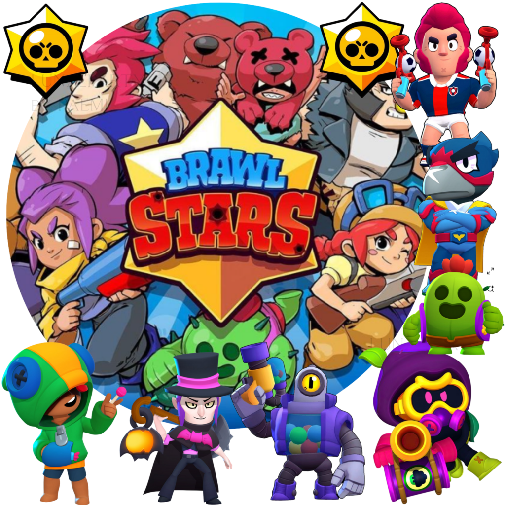 Opłatek na tort Brawl Stars 10el.