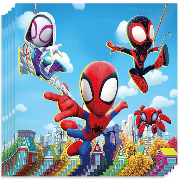 Serwetki Spidey i superkumple Avengers Marvel Spiderman Hulk 20szt.