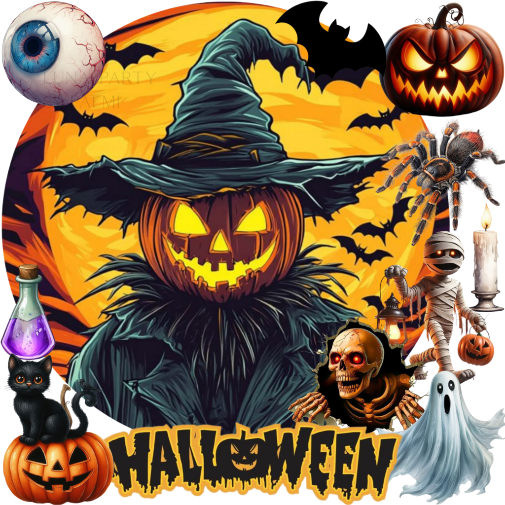 Opłatek na tort Halloween 12el.