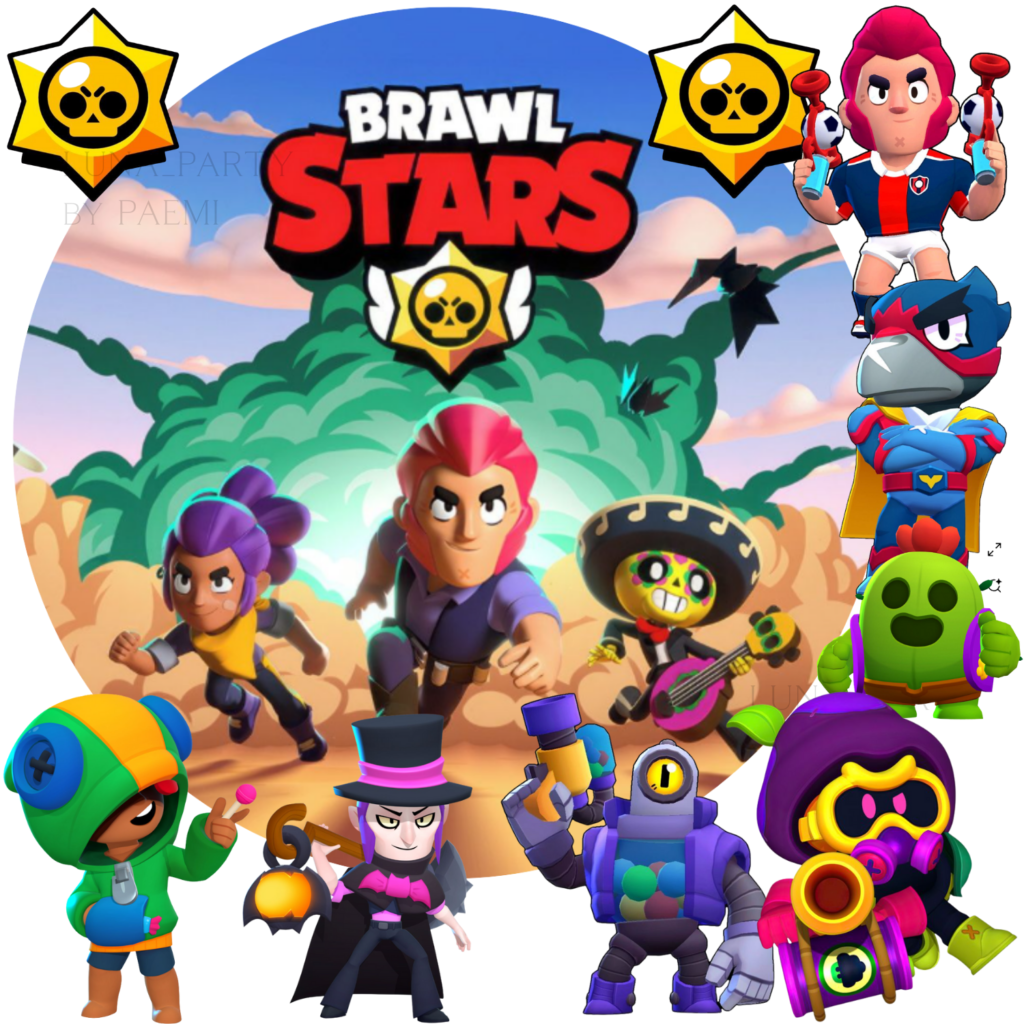 Opłatek na tort Brawl Stars 10el.