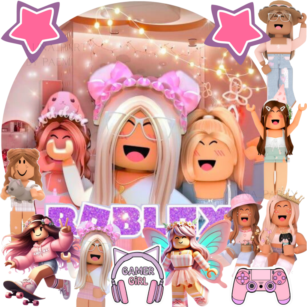 Opłatek na tort Roblox 12el. game
