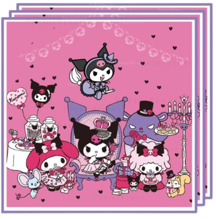 Serwetki Kuromi 20szt. Sanrio urodziny dekoracja