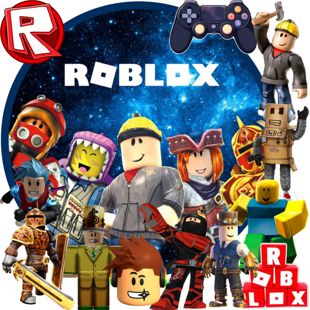 Opłatek na tort Roblox 13el. game