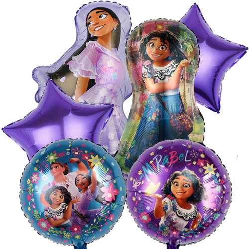 Balony foliowe Nasze Magiczne Encanto zestaw 6szt. Mirabel Isabela