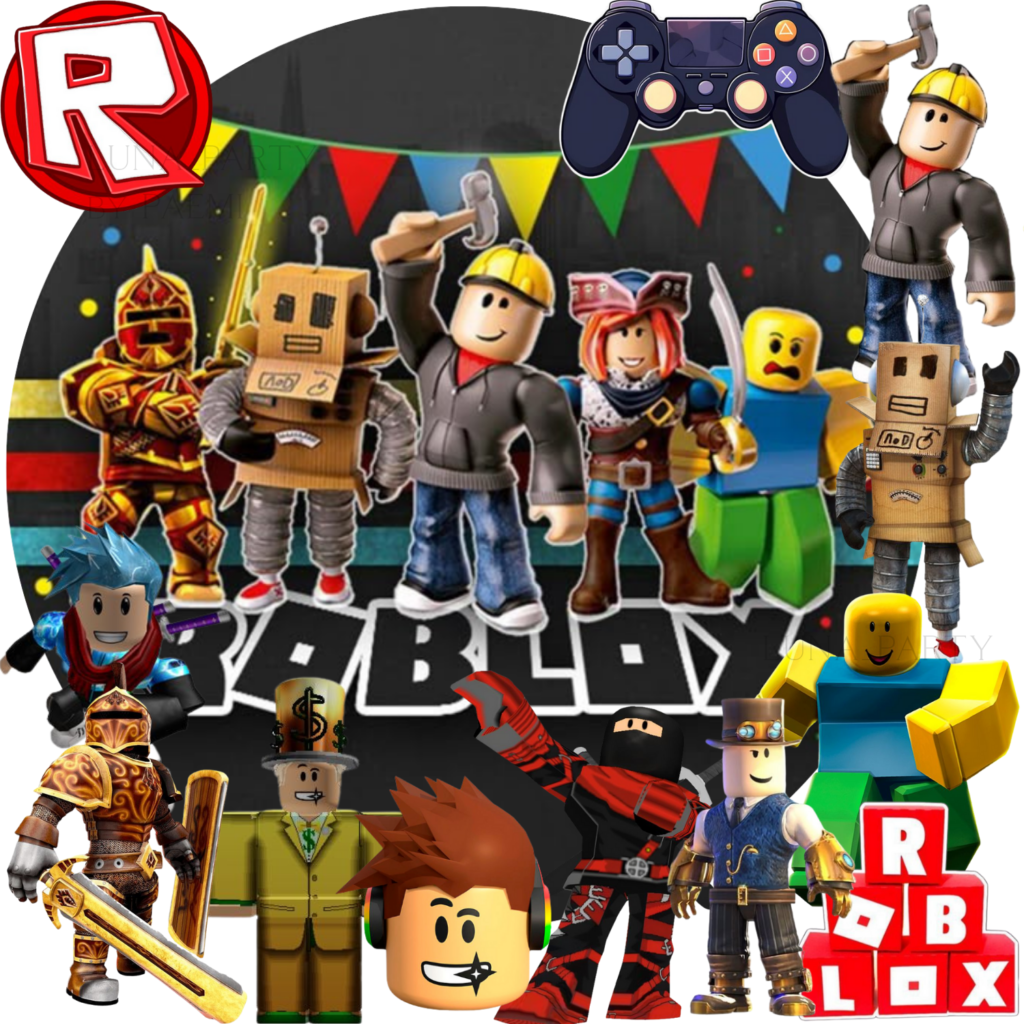 Opłatek na tort Roblox 13el. game