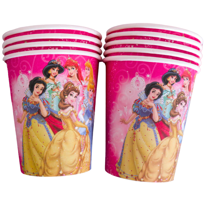 Kubki i talerzyki Księżniczki Disney Princess zestaw 20szt. urodziny