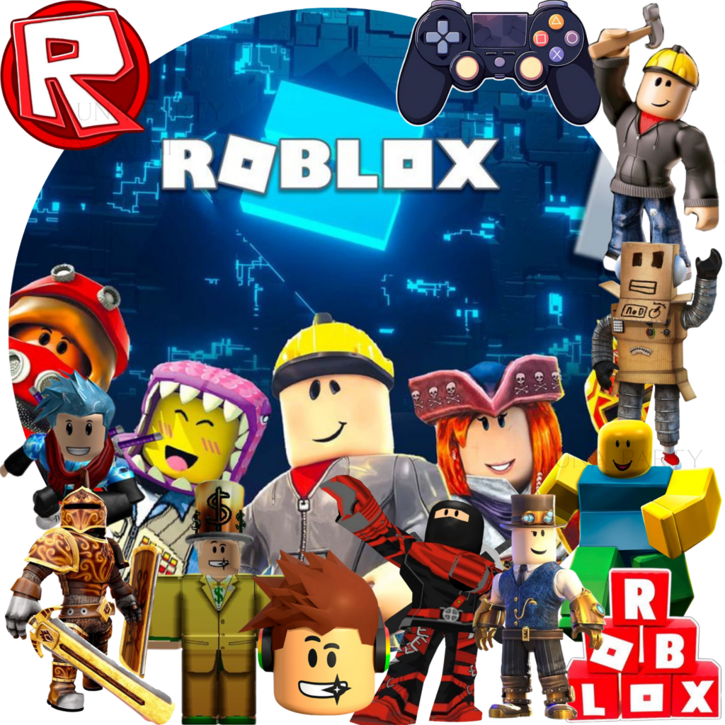 Opłatek na tort Roblox 13el. game