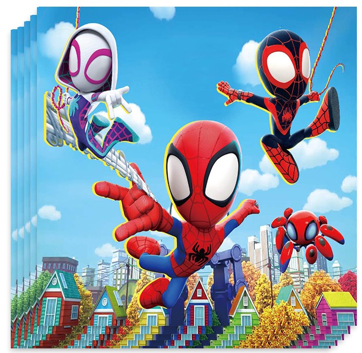 Serwetki Spidey i superkumple Avengers Marvel Spiderman Hulk 20szt.