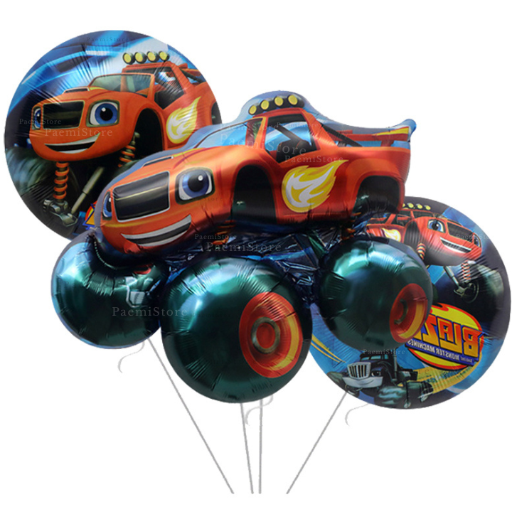 Balony foliowe Blaze i Mega Maszyny 3el. auta monster truck