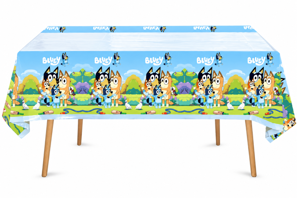 Obrus foliowy pieski Bluey i Bingo 175x105cm urodziny dekoracja
