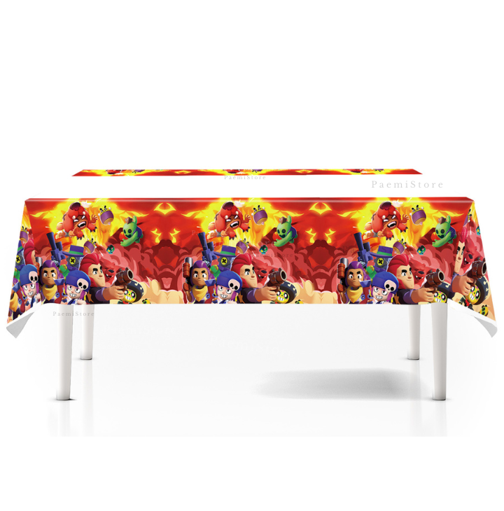 Obrus foliowy Brawl Stars 175x105cm urodziny dekoracja