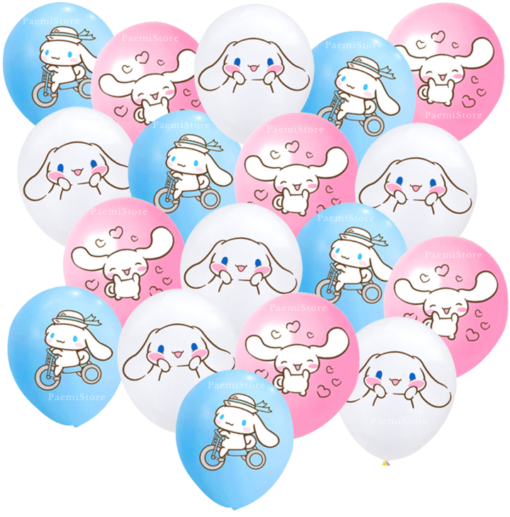 Balony lateksowe Cinnamoroll 18szt. Sanrio urodziny