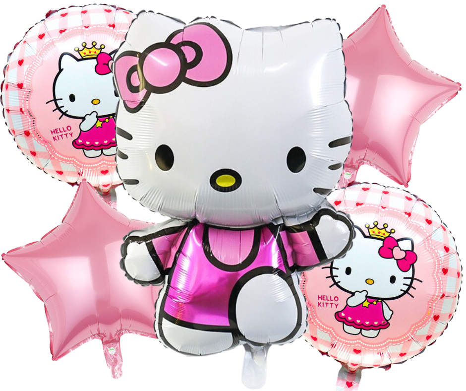 Balony foliowe Hello Kitty zestaw 5szt.